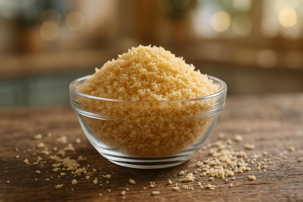 Découvrez notre chapelure Panko, parfaite pour des plats croustillants et légers. Idéale pour paner viandes, poissons et légumes avec une texture unique.