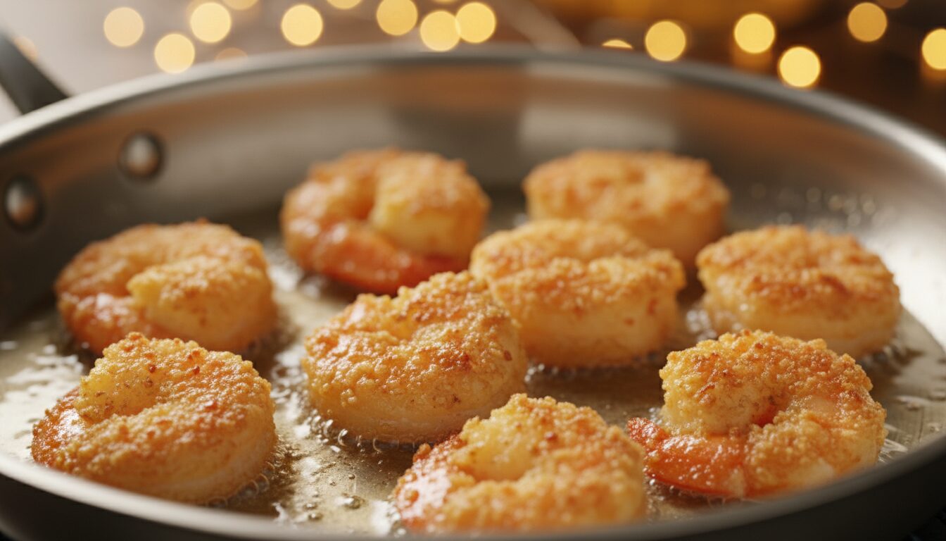 découvrez une recette facile et savoureuse de crevettes enrobées de chapelure panko, rapidement sautées à la poêle pour un résultat croustillant et délicieux.