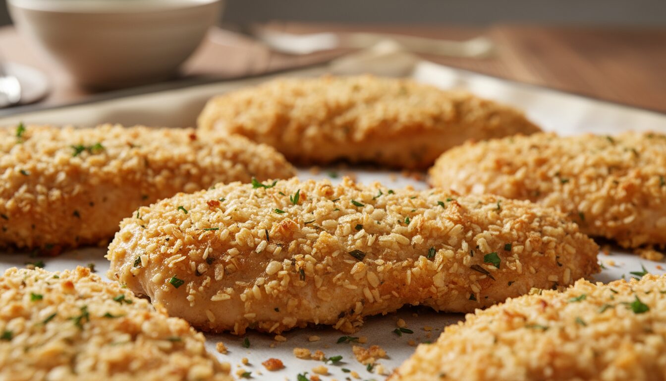 découvrez notre recette facile et rapide de poulet pané au panko, croustillant et léger, cuit au four pour un repas savoureux et gourmand.