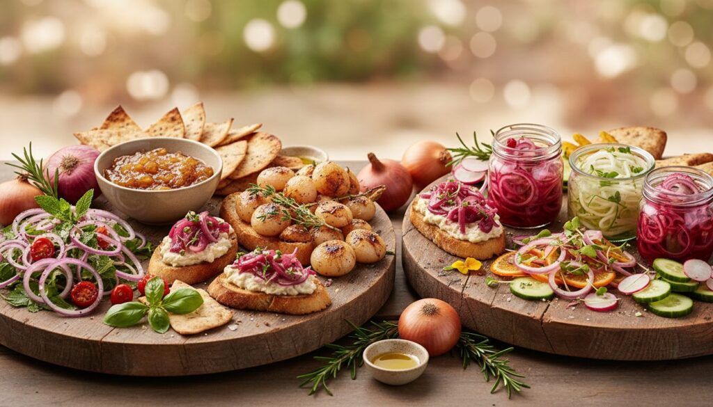 découvrez nos entrées végétales à base d'oignon alliant saveurs gourmandes et bienfaits pour la santé, parfaites pour un repas équilibré et délicieux.
