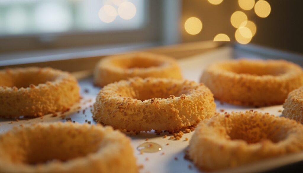 découvrez nos rondelles d’oignons panko cuites au four pour un croquant parfait et une saveur irrésistible, idéales en apéritif ou accompagnement sain.