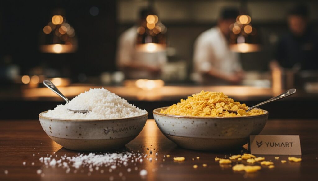 découvrez les vraies chapelures panko jaunes et blanches de yumart, spécialement conçues pour les professionnels de la restauration à l’international, alliant qualité et authenticité pour sublimer vos préparations.