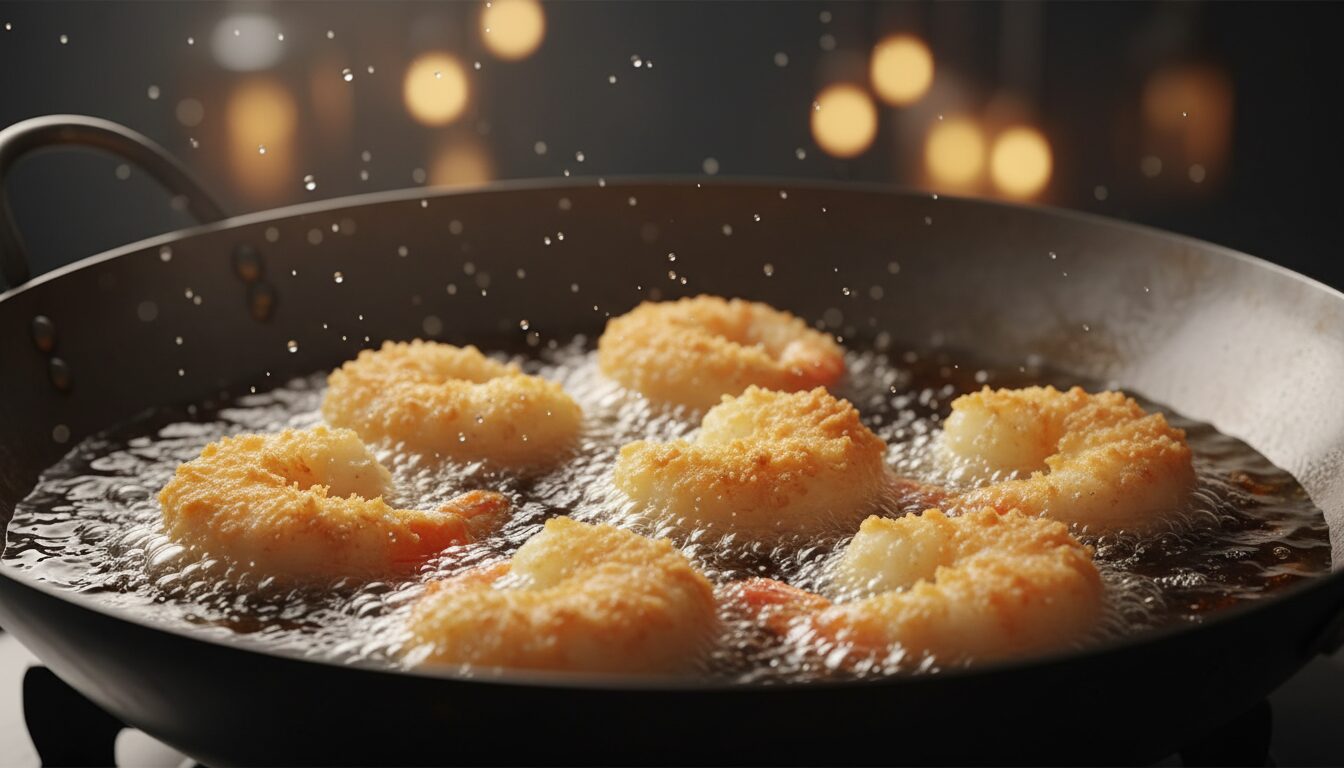 découvrez la recette savoureuse des beignets de crevettes panko croustillants, frits à la perfection pour une texture légère et gourmande.